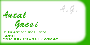 antal gacsi business card